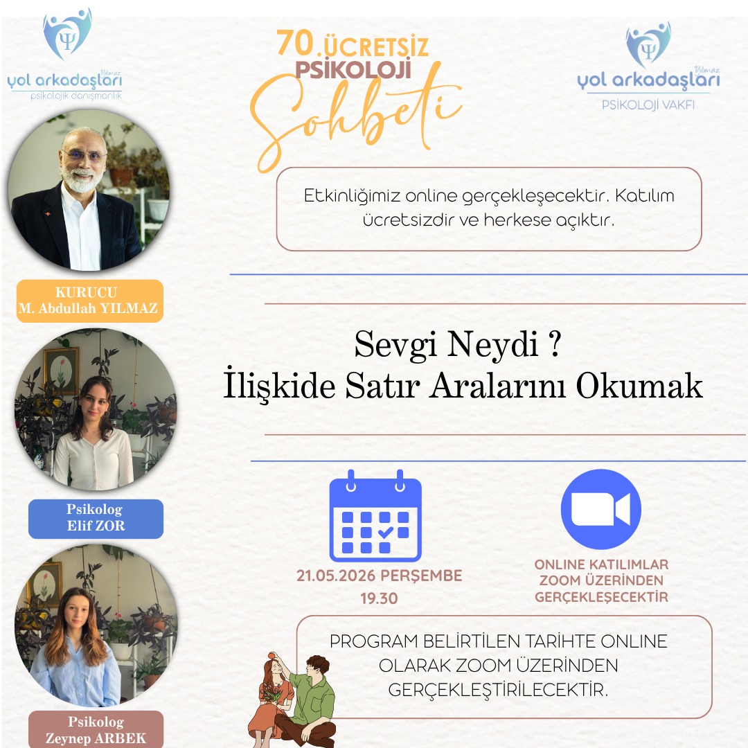 70. Ücretsiz Psikoloji Sohbeti